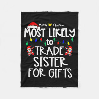 Wahrscheinlichstes Weihnachts-Shirt passende Famil Fleecedecke