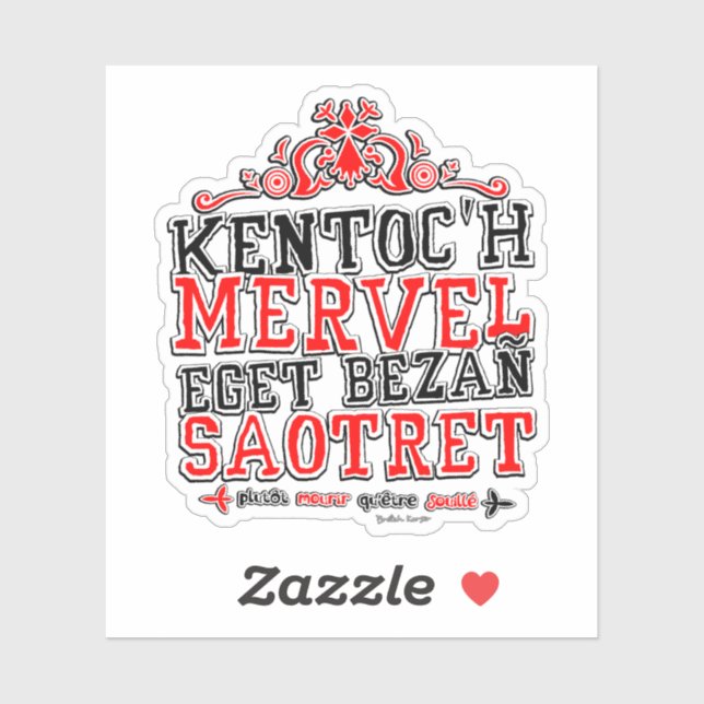 Währung der Bretagne Aufkleber (Blatt)