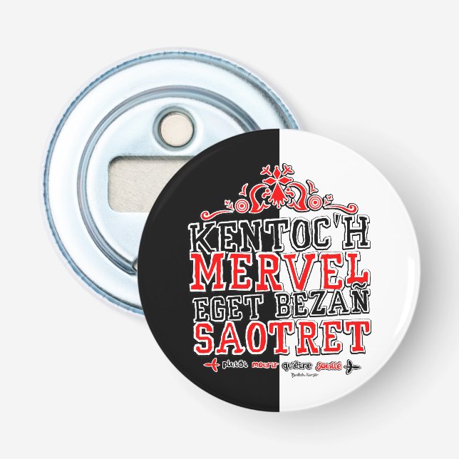 Währung der Bretagne Flaschenöffner (Vorderseite)