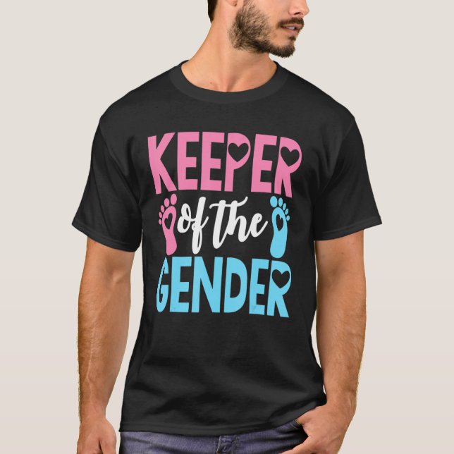 Wahrung des Party des Niedlichen Geschlechts T-Shirt (Vorderseite)