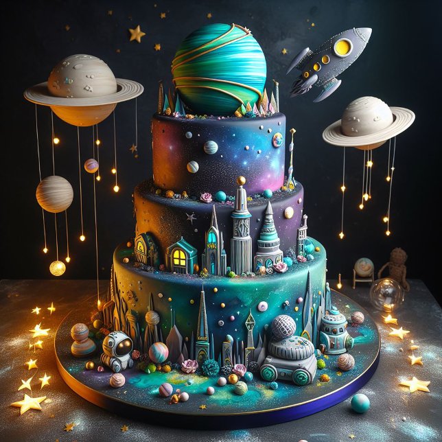 WÄHRUNGSPLÄNE UND ROCKETS KINDERGEBURTSTAG CAKE KARTE (Von Creator hochgeladen)