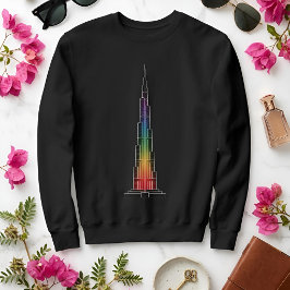 Wahrzeichen im Licht | Burj Khalifa Sweatshirt