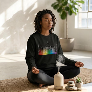 Wahrzeichen im Licht   Taj Mahal Sweatshirt