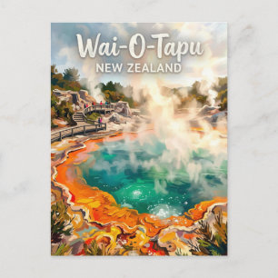 Wai-O-Tapu Champagne-Pool Neuseeland Postkarte