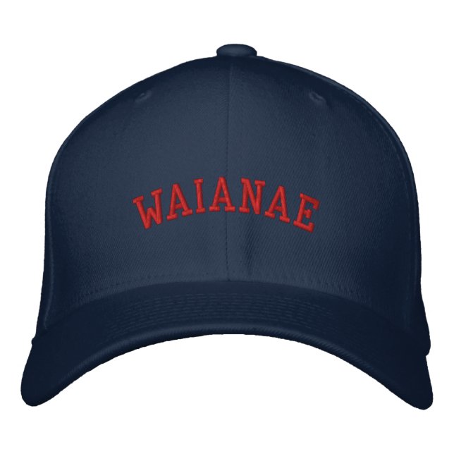 Waianae Seariders Angepasst Hats Bestickte Baseballkappe (Vorderseite)
