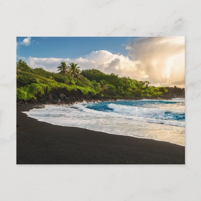 Waianapanapa Beach Postkarte (Vorderseite)