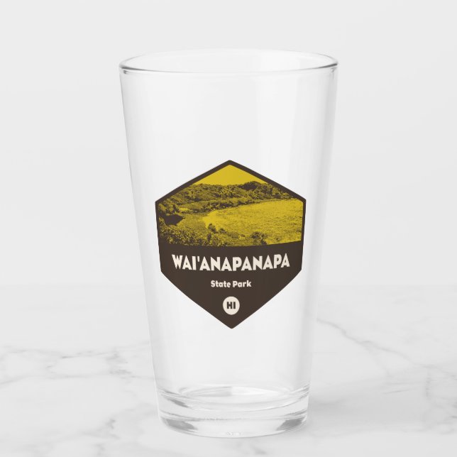 Wai'anapanapa Staat Park Hawaii Glas (Vorderseite)