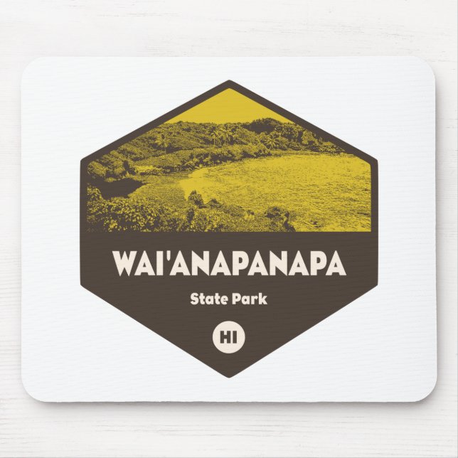 Wai'anapanapa Staat Park Hawaii Mousepad (Vorne)