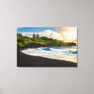 Waianapanapa Strand Leinwanddruck