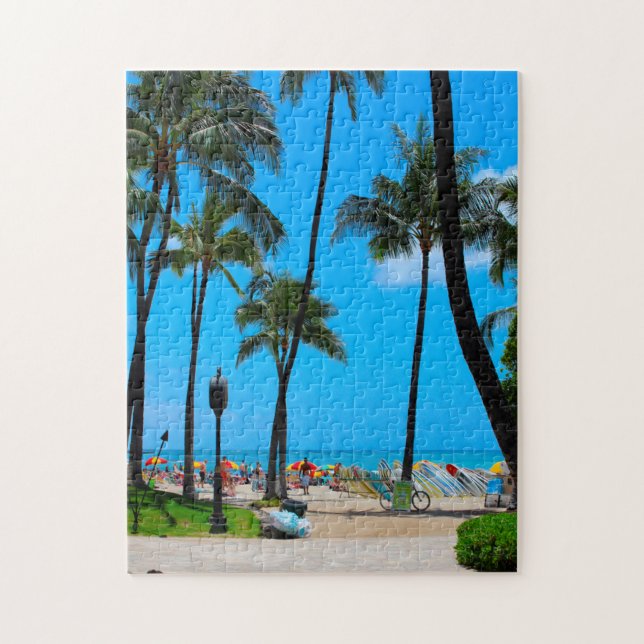 Waikiki Beach Hawaii Honolulu. (Vertikal)