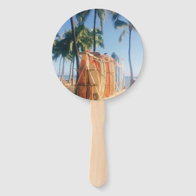 Waikiki Beach Surfboards  Fächer (Rückseite)