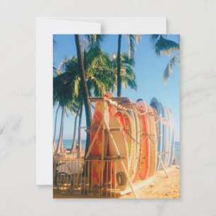 Waikiki Beach Surfboards RSVP Karte