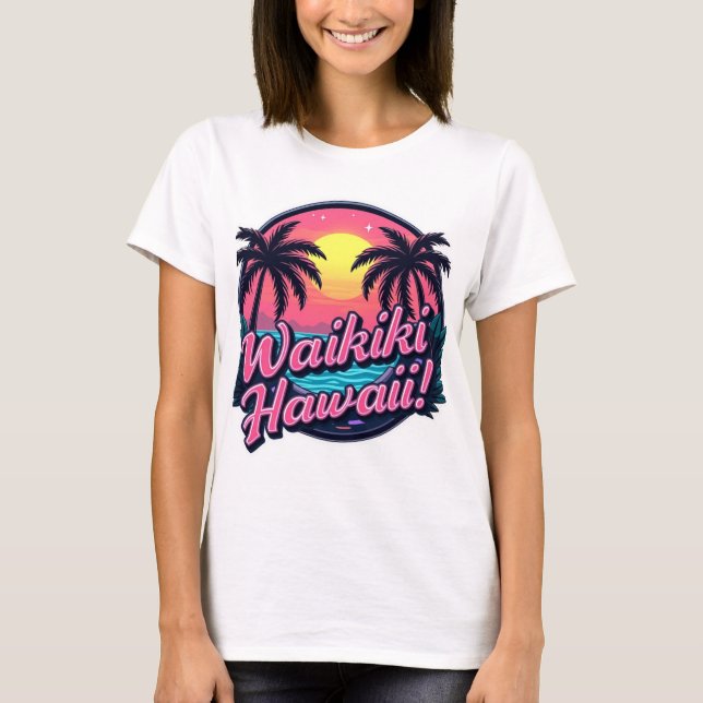 Waikiki Beach Women's T Shirt (Vorderseite)