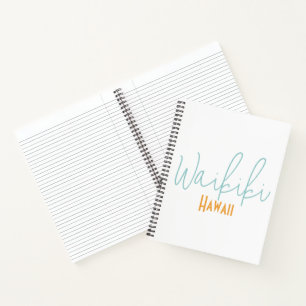 Waikiki, Hawaii-Reiseandenken  Notizbuch