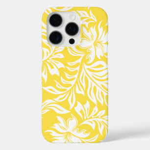 Waikiki Hibiskus Hawaiian Pareau Floral Yellow iPhone 16 Pro Hülle