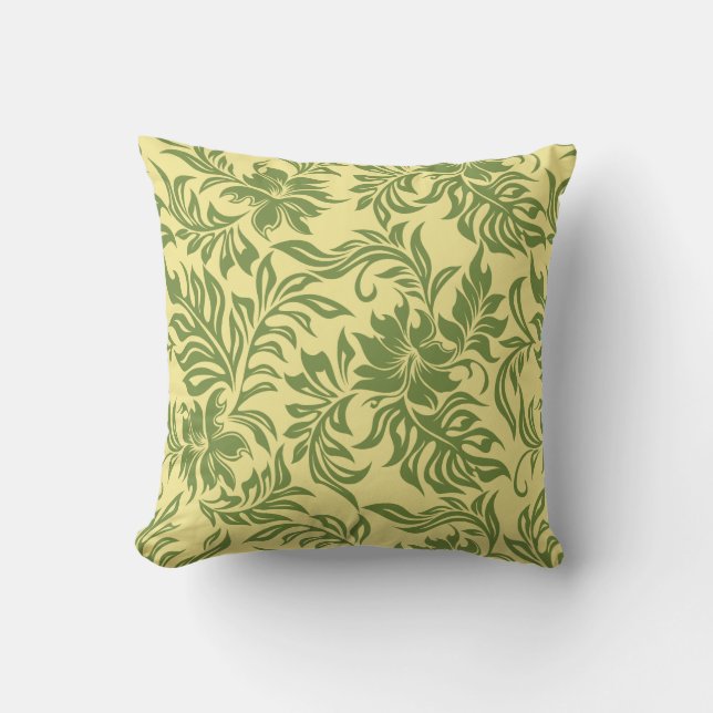 Waikiki Hibiskus Hawaiian Reversible Pillows Kissen (Vorderseite)