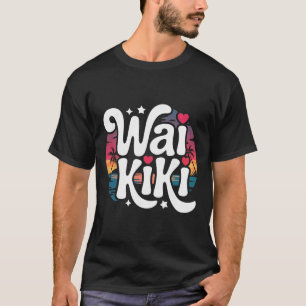 Waikiki Honolulu Hawaii Tropischer Strand Surfen U T-Shirt