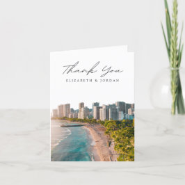 Waikiki Oahu Blank Danke-Karte Dankeskarte