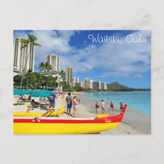 Waikiki, Oahu, Hawaii Postkarte