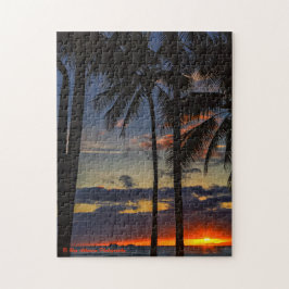 Waikiki Palm Sunset