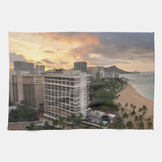 Waikiki-Sonnenaufgang Geschirrtuch