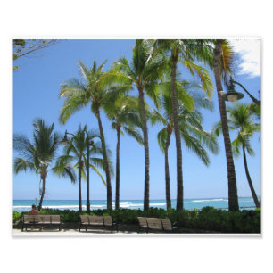 Waikiki Strand Fotodruck