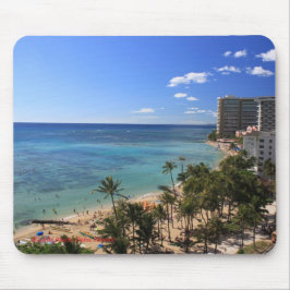 Waikiki Strand Hawaii Mousepad