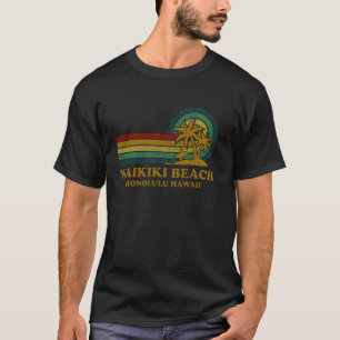 Waikiki-Strand Honolulu Hawaii Familien-Sommerferi T-Shirt