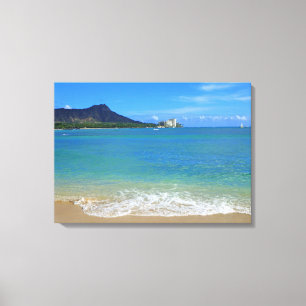 Waikiki Strand Leinwanddruck