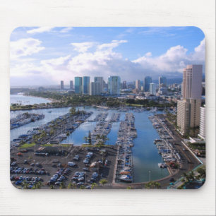 Waikiki Yacht-Hafen Mousepad