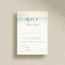 Wailea Beach Wedding RSVP Karte