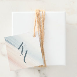 Wailea Wedding Monogram Geschenkanhänger