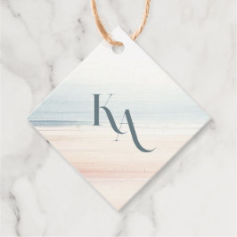 Wailea Wedding Monogram Geschenkanhänger