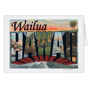 Wailua, lettre ScenesWailua, HI de HawaiiLarge