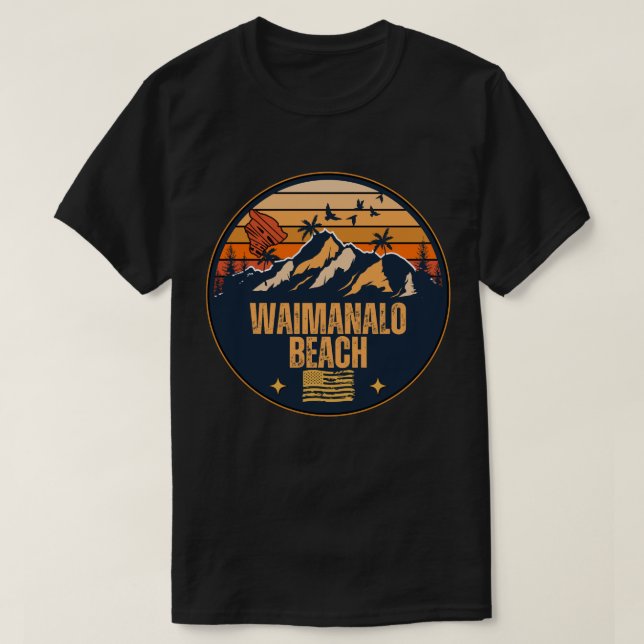 Waimanalo Beach, Hawaii T-Shirt (Design vorne)