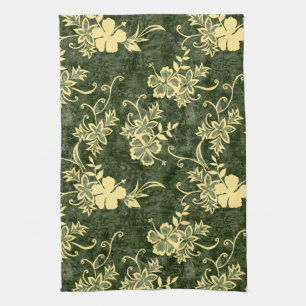 Waimanalo Hawaiian Hibiscus Serviette de cuisine