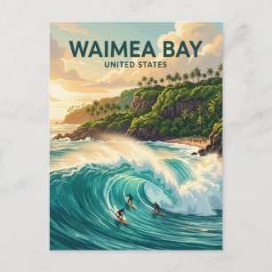 Waimea Bay Hawaii Postkarte