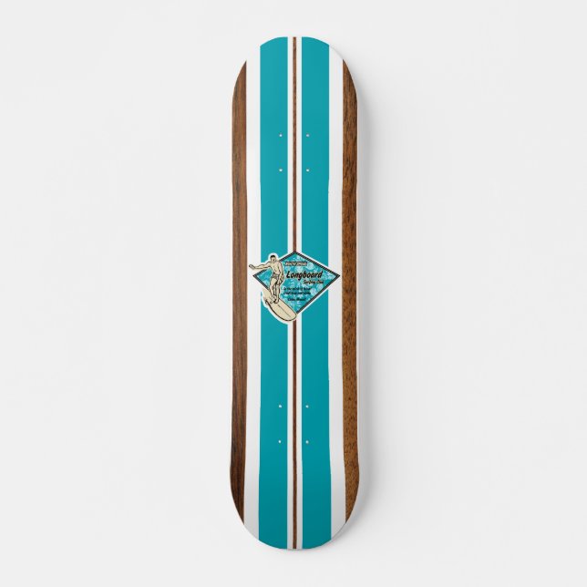 Waimea Bay Surf Vintage Skateboard (Devant)