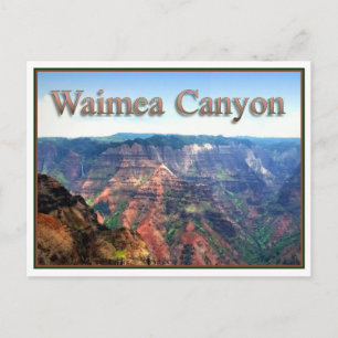 Waimea Canyon, Carte postale