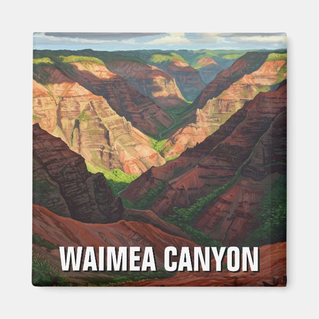 Waimea Canyon Kauai Hawaii Travel Magnet (Vorne)