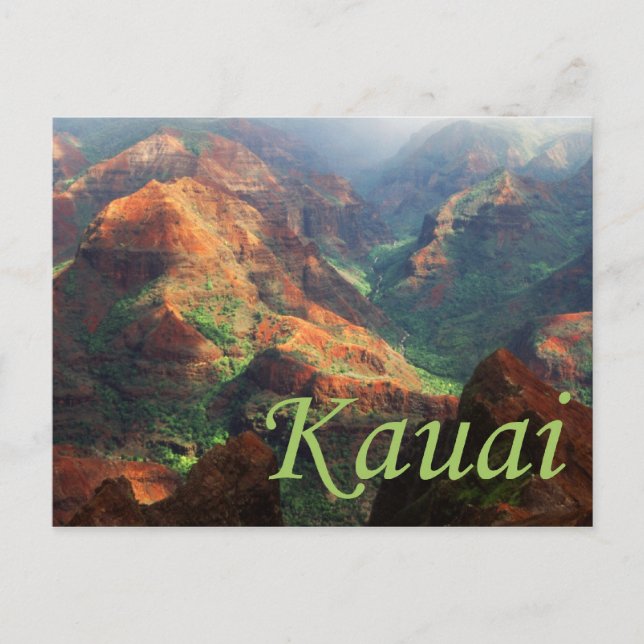 Waimea Canyon Postcard Postkarte (Vorderseite)