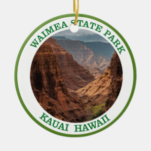 Waimea Canyon Staat Park, Hawaii Keramik Ornament
