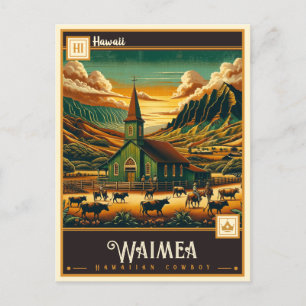Waimea, Hawaii    Vintage Postkarte
