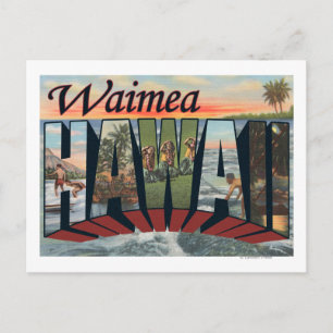 Waimea, HawaiiGroße BriefszenenWaimea, HI Postkarte