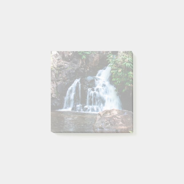 Waimea Wasserfall - lange Belichtung Post-it Klebezettel (Vorderseite)