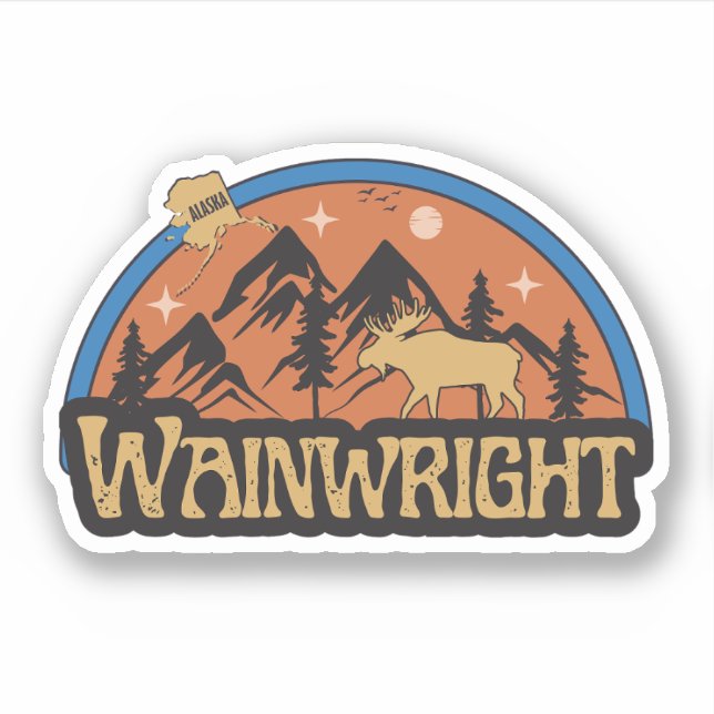 Wainwright, Alaska-Sticker Aufkleber (Vorderseite)