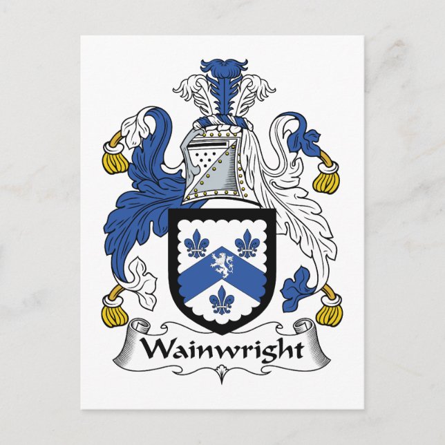 Wainwright Familienwappen Postkarte (Vorderseite)