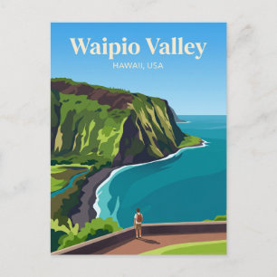 Waipio Valley Aussichtspunkt Deutschland is not a  Postkarte