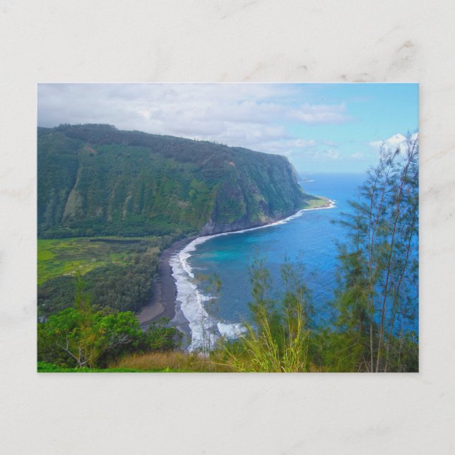 Waipio Valley Lookout, Big Island, Hawaii Postcard Postkarte (Vorderseite)