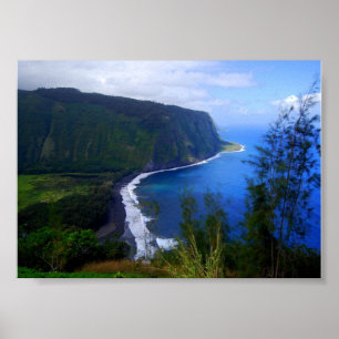 Waipio Valley Lookout, Hawaii, Print Poster